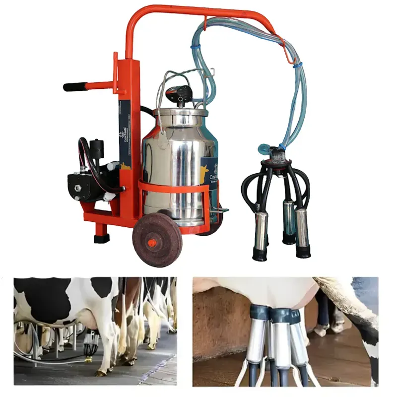 Cowtools Trolley Type Single Bucket (25 L) Milking Machine With 150 LPM Pump, 0.5 HP Motor & 1 Year Warranty