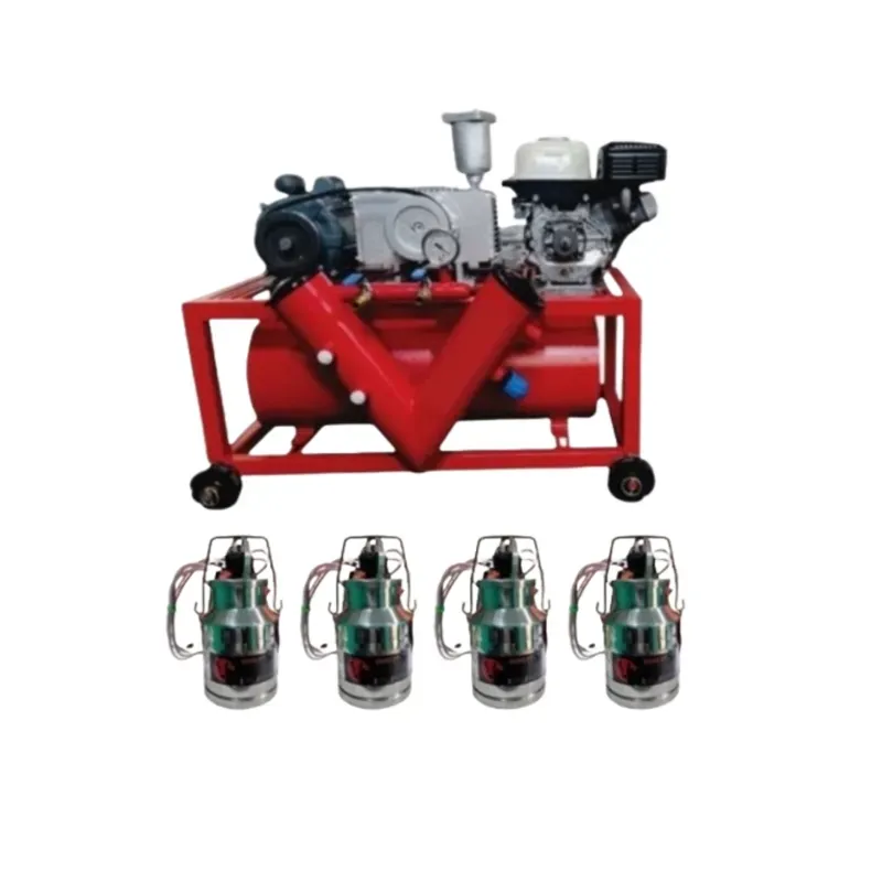 Open Door Titan Four Bucket (4 x 25 Litre) Milking Machine With 1000 LPM Pump, 3 HP Motor & 1 Year Warranty