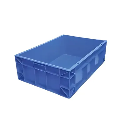 Supreme Pack of 2, 48 L, 650 x 450 x 210 mm Complete Closed Solid Plastic Crate, 6545210 CC