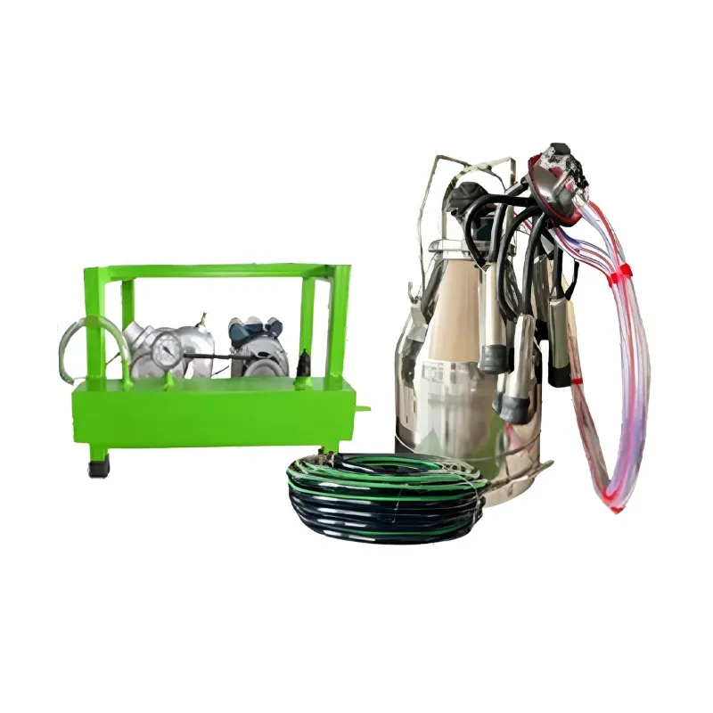 25 L Single Bucket (Model:GMM-350) Double Power Milking Machine With 1 HP Marathon Motor, 350 LPM Pump