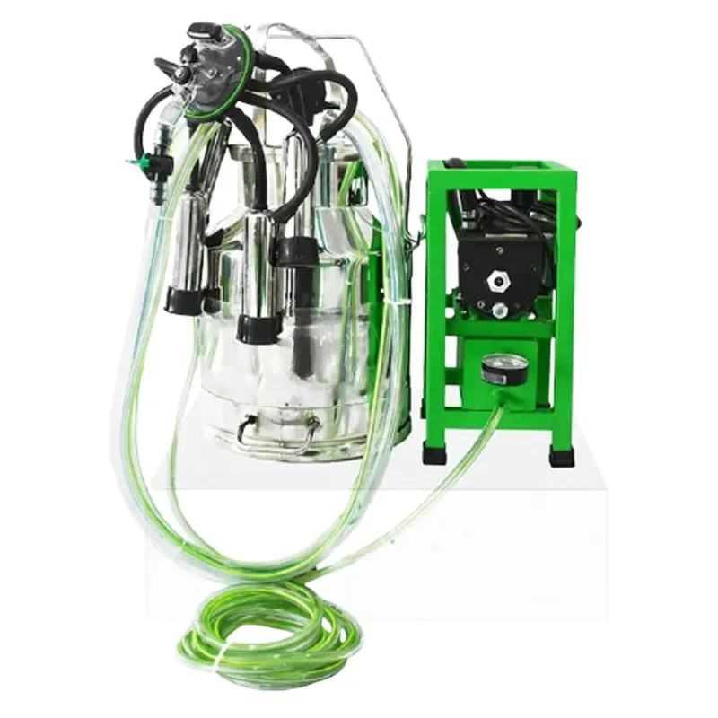 Single Bucket (25 Litre) Monoblock Milking Machine With 0.35 HP Motor, 120 LPM Pump & 20 ft Vacuum Pipe