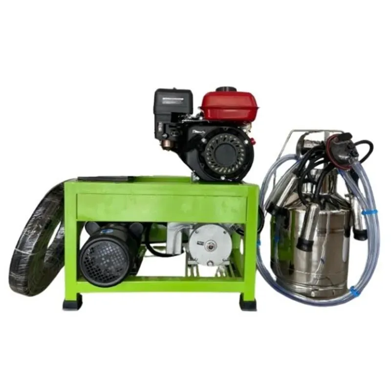 Open Door Dual Power Single Bucket (25 Litre) Milking Machine With 2 HP Motor & 350 LPM Pump & 1 Year Warranty