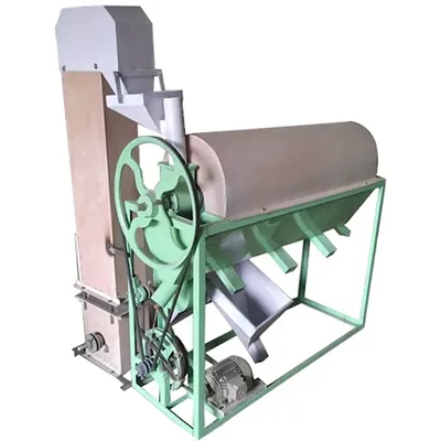 Commercial Semi-Automatic 1 HP Mini Dal Grader with Elevator, 300 kg Per Hr