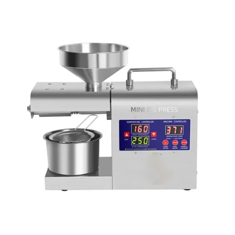 Oil Seeds Press Machine, 3-6 kg/hr with Control Panel and Free Accessories