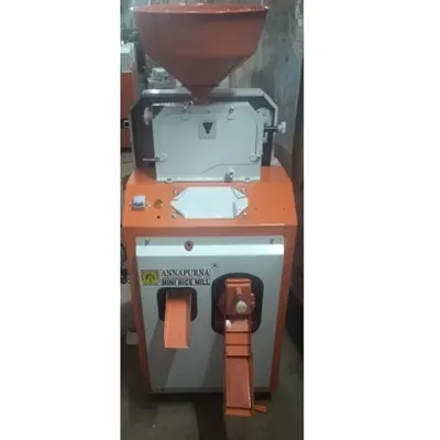 Annapurna Mini Rice Mill of 3 HP Copper Winding Motor with 8 kg Hopper Capacity