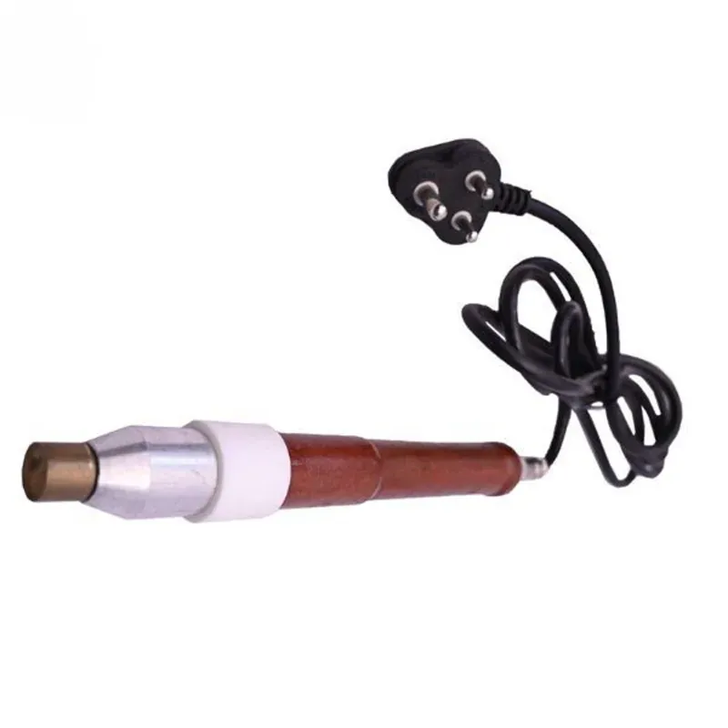 Dehorner Electric, Heavy Veterinary Tools, Destroys the Horn Cell I SS Rod Brass Tip With Wooden Handle (Pack of 1 Pc)