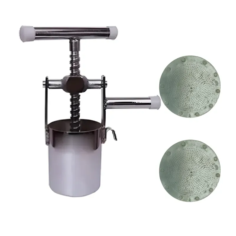 Manual Namkeen Bhujia Machine 5 Inch, 50 kg/Hr with 0 No. Jali (2 Pcs)