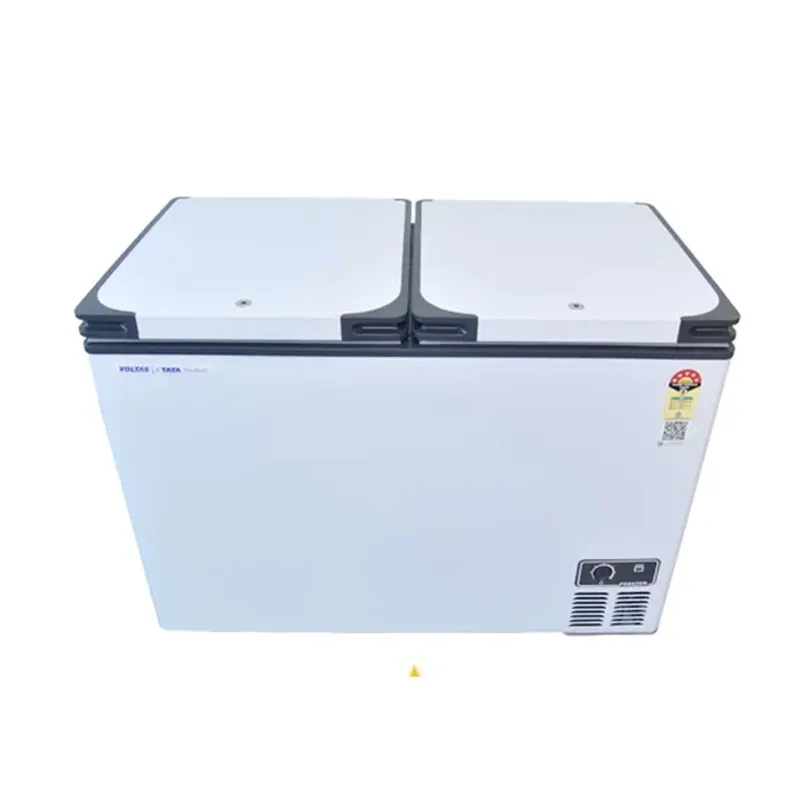 Voltas 320 Litre Hard Top Convertible Double Door Deep Freezer, CF360DA5-W