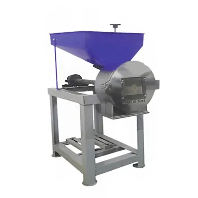 AMAR 2 HP MS Single Chamber Pulverizer Machine with 4 Blade Cutter & 15-20 kg/hr Capacity for Commercial Spice Grinding