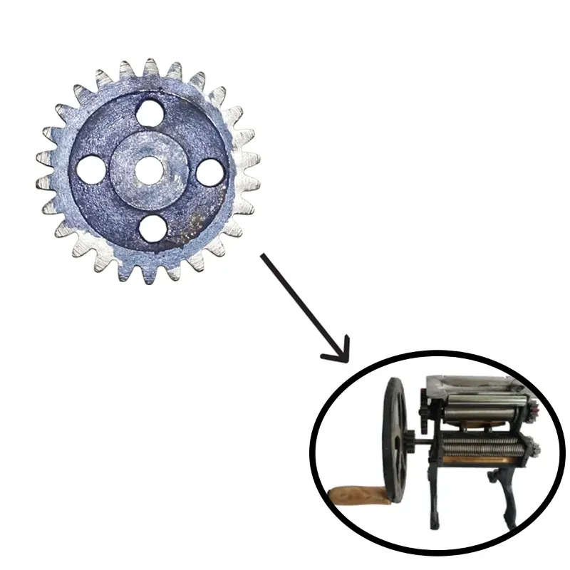 26 Teeth Mild Steel Gear (big) for hand Operated 6-inch Noodle Making Machine With Stainless Steel Roller