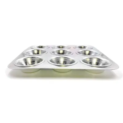 Aluminium Muffin Bakeware Tray 9 cavity for Muffins, Cupcakes and more (Pack-1 pcs)
