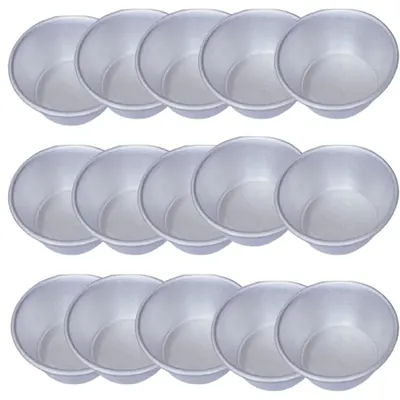 Aluminum (Pack of 20) Muffin Moulds for Professional Bakeries, Cafes, and Outdoor Camping