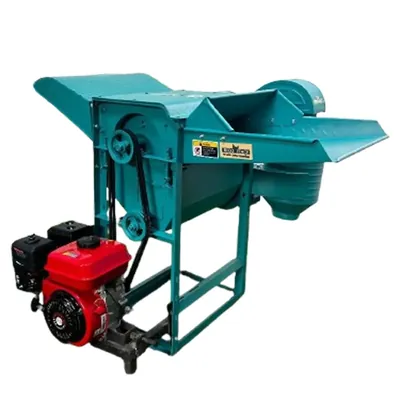 AIVA ITALY Multi Crop Thresher Machine (Model- RI PT50E) with 7 HP Engine and 600 kg/hr Capacity