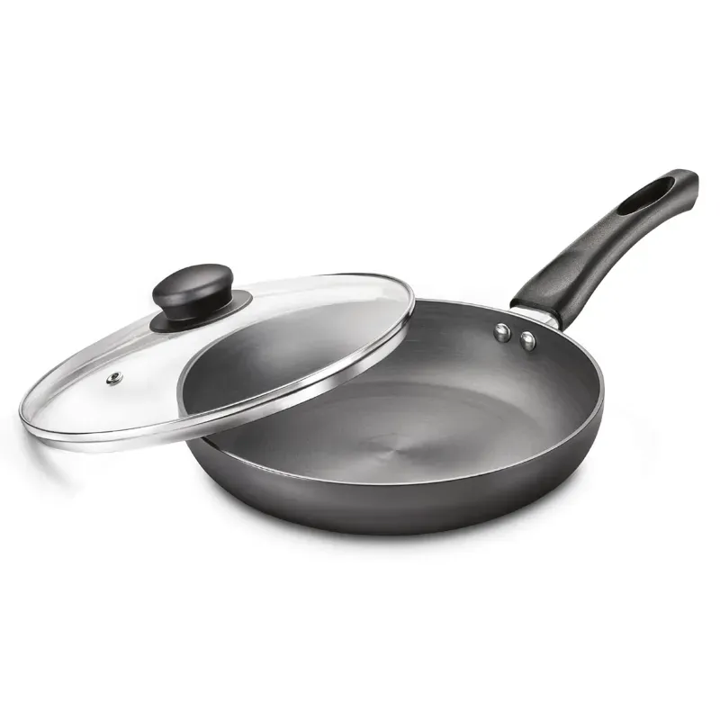 Skyline (Pack of 10) 240 mm Multipurpose Frying Pan with Glass Lid, VTL- 8100