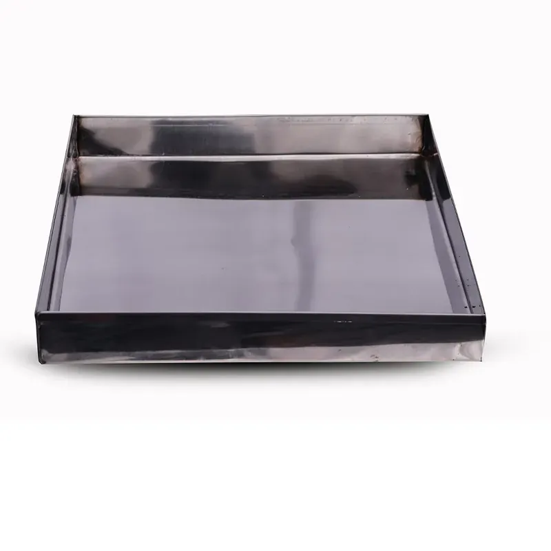 Malabar Stainless Steel Rectangular Multi-Purpose Pudding Tray For Shops (Size-10 x 8 Inch)