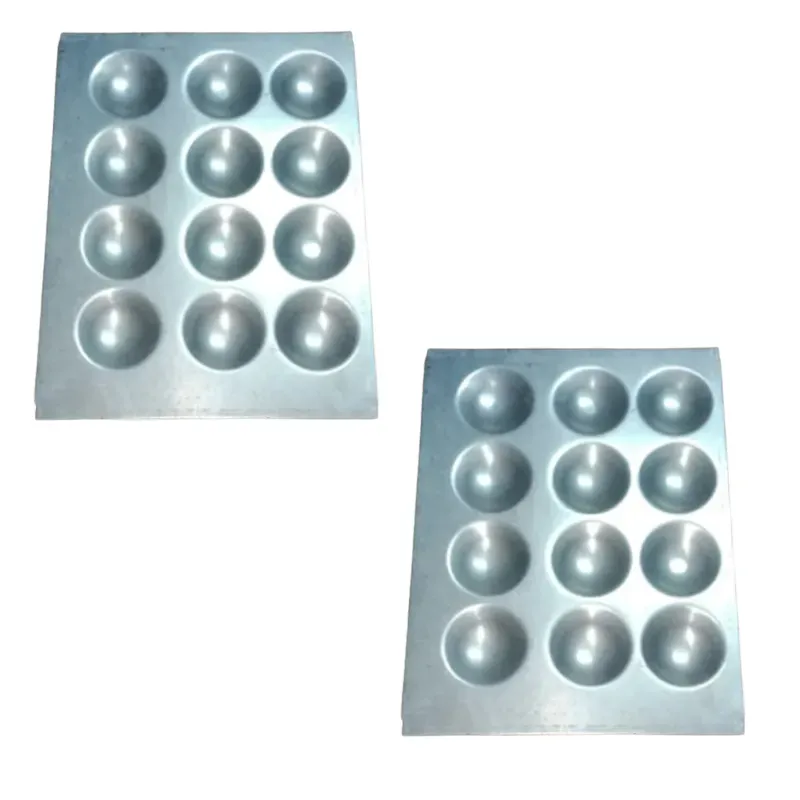 12 x 15 Inch 12 Cavity Regular Idli Tray, Stainless Steel 202 (Pack of 2)