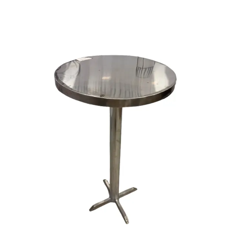 30 Inch (76.2 Cm) Round Standing Table with Stainless Steel Body