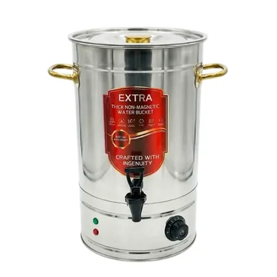 Premium 38 L Electric Water Milk Boiler SS304 Dual Indicator Heating Urn