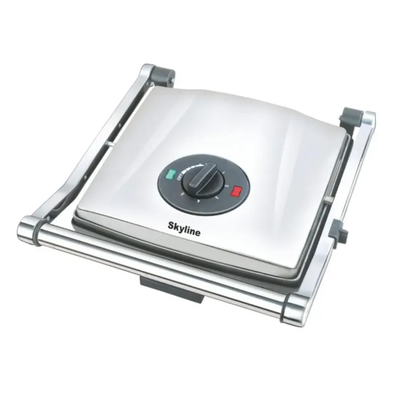 Skyline (Pack of 4) VTL-999SS 4 Slice Electric Press Griller with Non-Stick Ribbed Plates & Auto-Cut Function