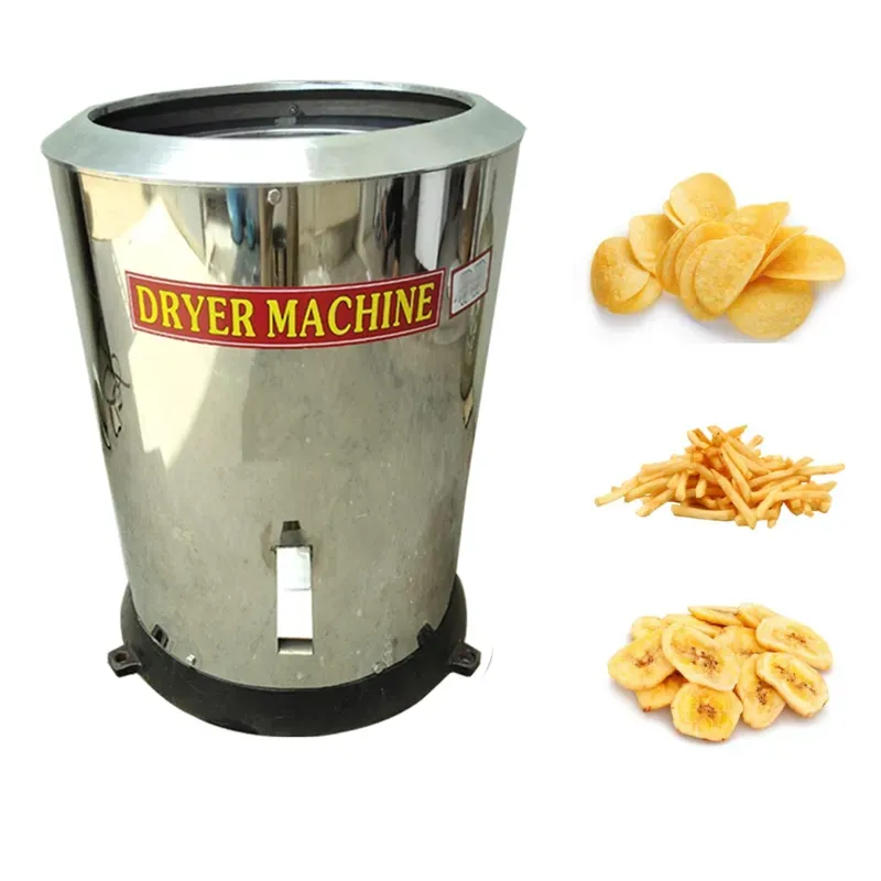 Commercial Stainless Steel Oil Dryer Machine with 1 HP Motor