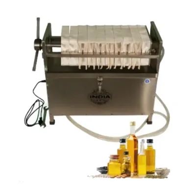 Commercial 35 to 38 Litre/hr Oil Filter Machine with 10 Filter Plates
