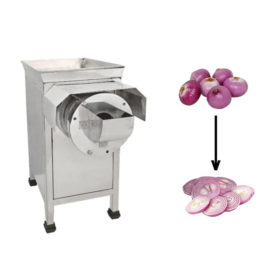 Semi Automatic 150 kg/hr Onion Slicer Machine with 0.5 HP Motor, Stainless Steel Body