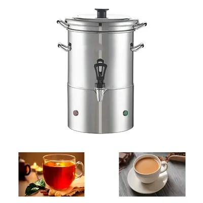 Commercial 3 L Electric Tea Maker with Warmer Plate, Black Decoction