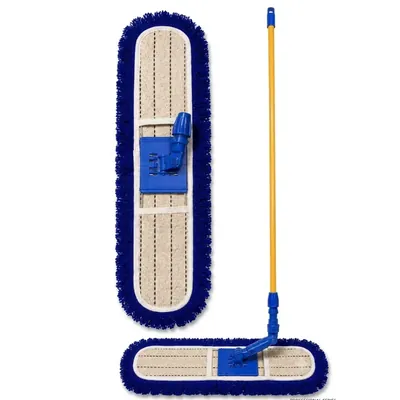 Premium 24 Inch Folding Woolen Dry Mop with Handle for Dry Sweeping Large Halls (Pack of 3)