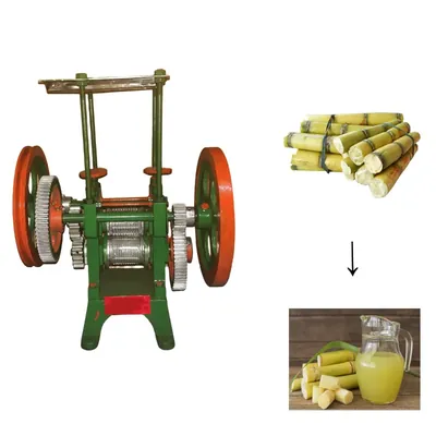 Heavy Duty 4 Gear Sugarcane Juice Machine With 2 C.I Rollers