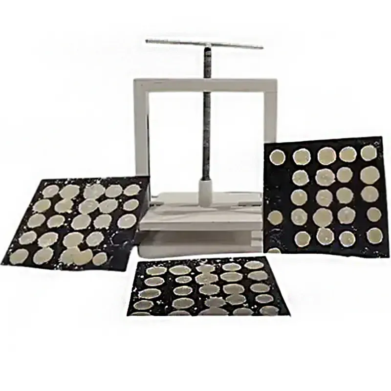 Vinayak Machines Manual Panipuri Press Machine with Mild Steel Body and 8 Bakelite Sheets