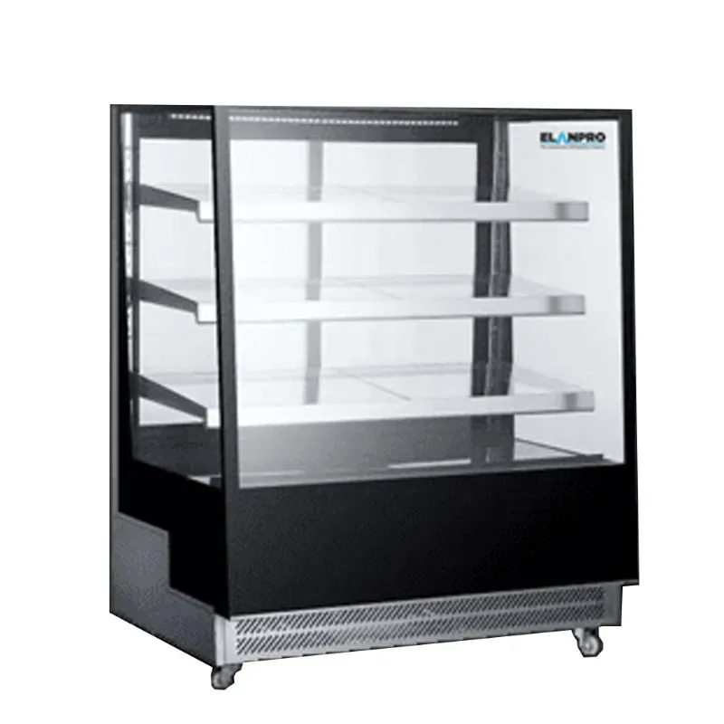 Elanpro 501 L EDC Stainless Steel Pastry Showcase with 3 Shelves