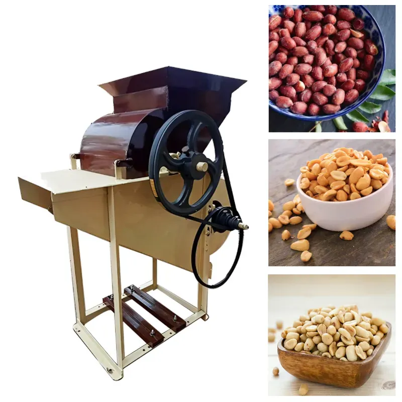Heavy Duty Roasted Peanuts Skin Removing/Decorticator Machine with 2 HP Three Phase Motor