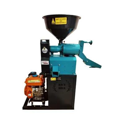 Annapurna 7 HP Petrol Engine Operated Rice Mill Machine With 150 kg/hr Capacity