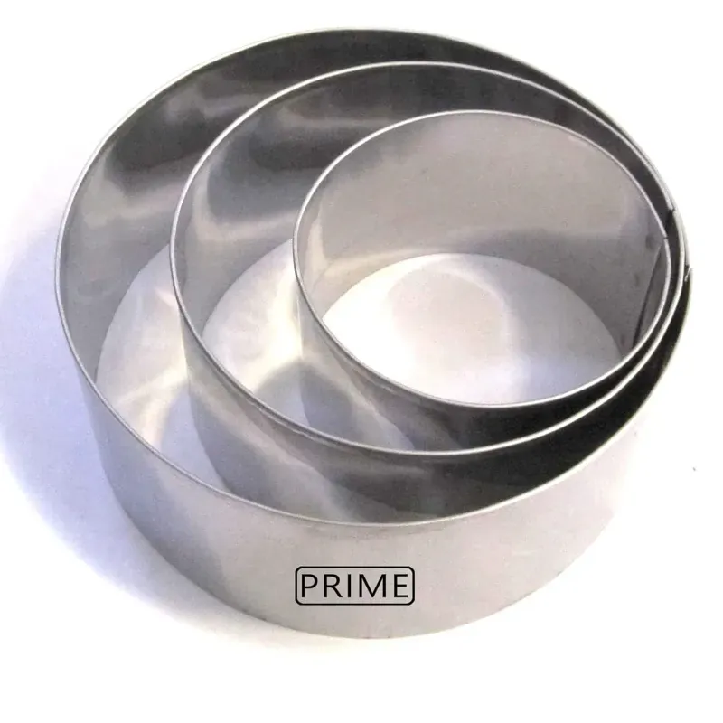 3,4 & 5 Inch SS Pizza Base Cutter/ Cut Outs Rings Set