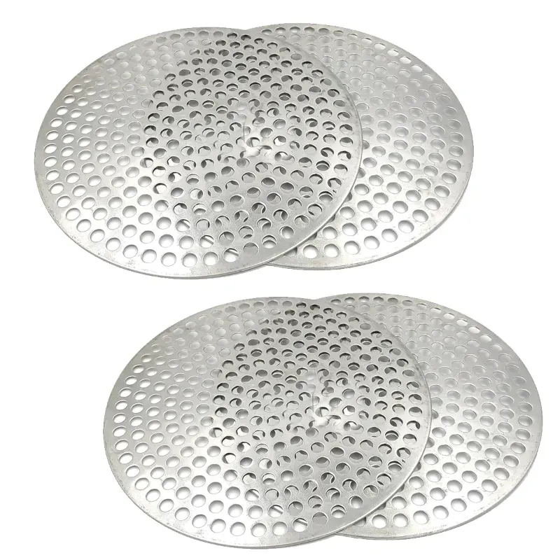 4 pcs Perforated Round Pizza Tray for Oven, Aluminum Body (Size-9 Inch)