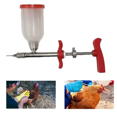 GKI POULTRY 100 ml Surgical Poultry Vaccinator Syringes (Pack of 2)