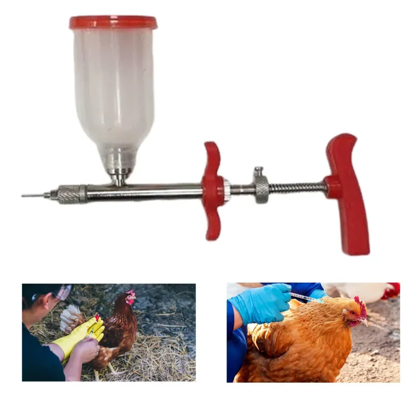 GKI POULTRY 100 ml Surgical Poultry Vaccinator Syringes (Pack of 2)