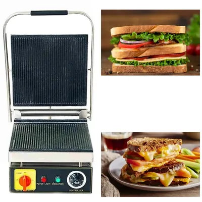 Commercial Indian Electric Operated Sandwich Griller 4 Slices, 2500 W, SS Body