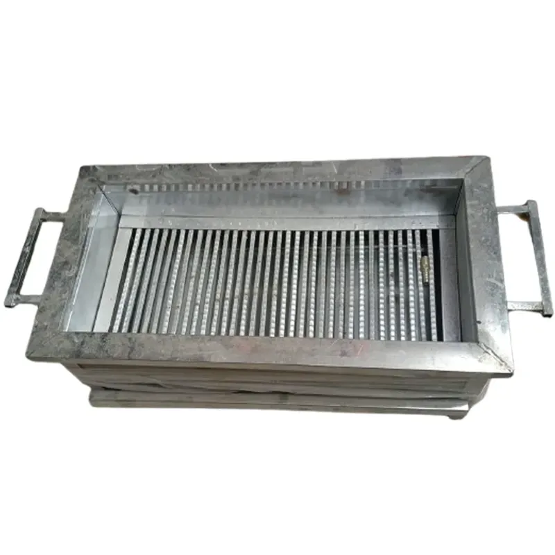 13 x 18 Inch Portable Square Charcoal Barbeque Grill with Both Side Handle and Stainless Steel Body (Size 13 x 18 inch)