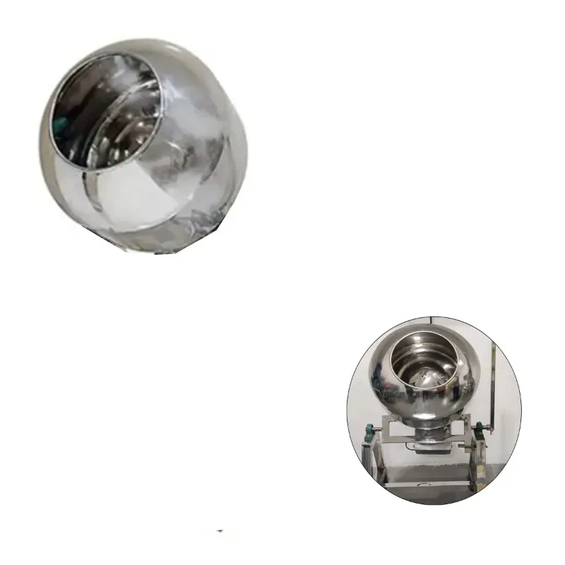Round Coating Pot for 10 kg Capacity Tilting Coating Pan Machine