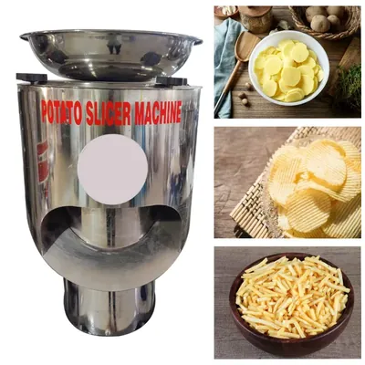 Semi-Automatic SS Potato Cutting Machine for Precise Slicing with 0.5 HP Motor