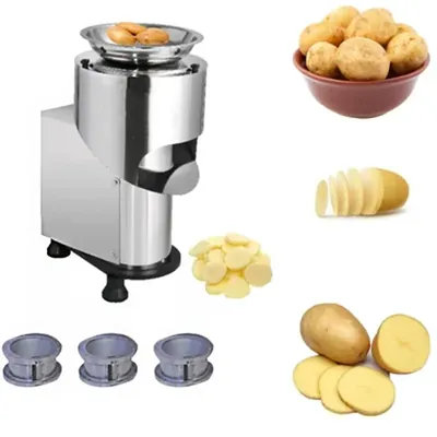 Mitali Heavy Duty Commercial 200-250 kg/hr Potato Slicer Machine with 0.5 HP Motor for Commercial Kitchen