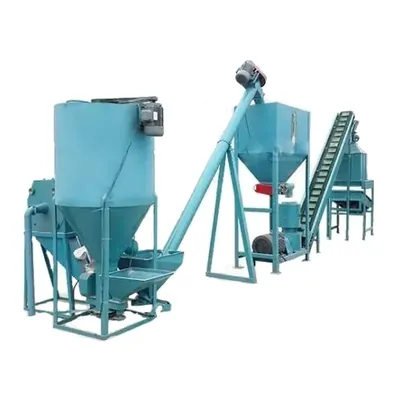Commercial Poultry Feed Plant with 500-1000 kg Capacity