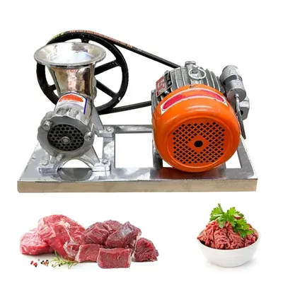 Meat Mincer with 0.5 HP Motor (No. 22) Capacity 100 kg/Hr