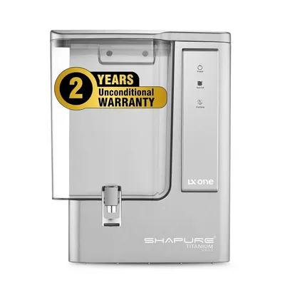 Shapure Premium Titanium LX One (Sapphire Silver) RO Water Purifier With 10 L Storage