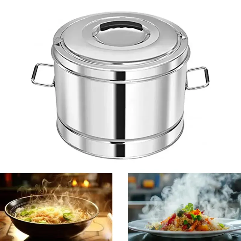 SINTAGE 15 Litre Stainless Steel Puff Insulated Air Tight Hot Pot with Lid