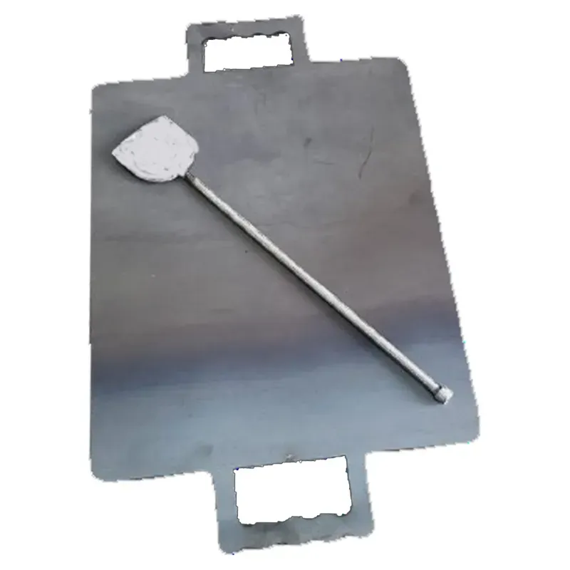 SBWG Iron Flat Rectangle 15 x 12 Inch Dosa / Roti Tawa with Double Side Handle and Free Iron Palta