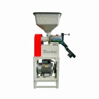 3 HP Rice Mill Machine With Crompton Motor, 120-150 kg/hr Milling Capacity
