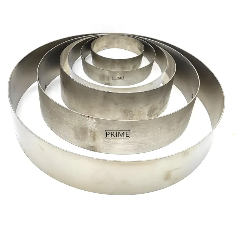 3,4,5,6,7 & 8 Inch SS Pizza Base Baking/ Cutter/ Cut Outs Rings Set