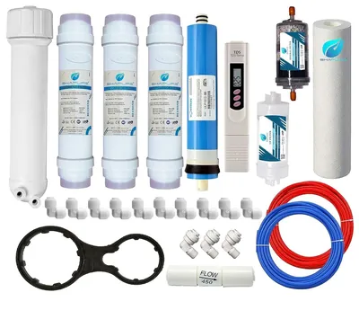 SHAPURE RO Service Filter kit of Membrane & Filter for All Type of Water Purifier Works Upto 2500 TDS